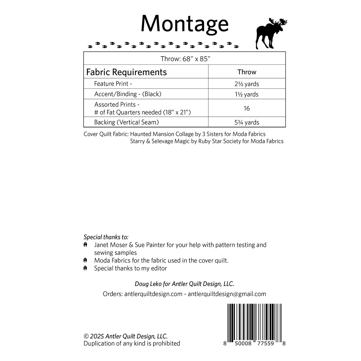 Montage - Quilt Pattern