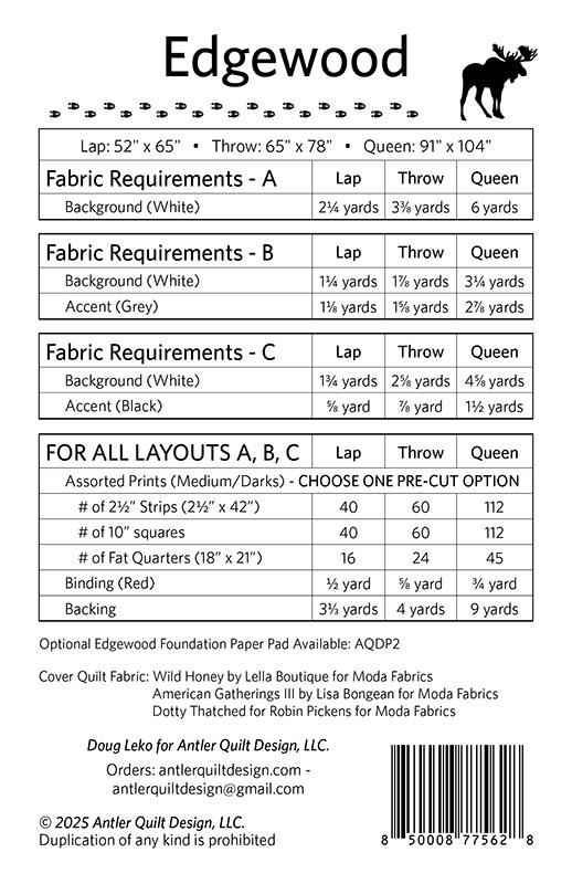 Edgewood - Quilt Pattern