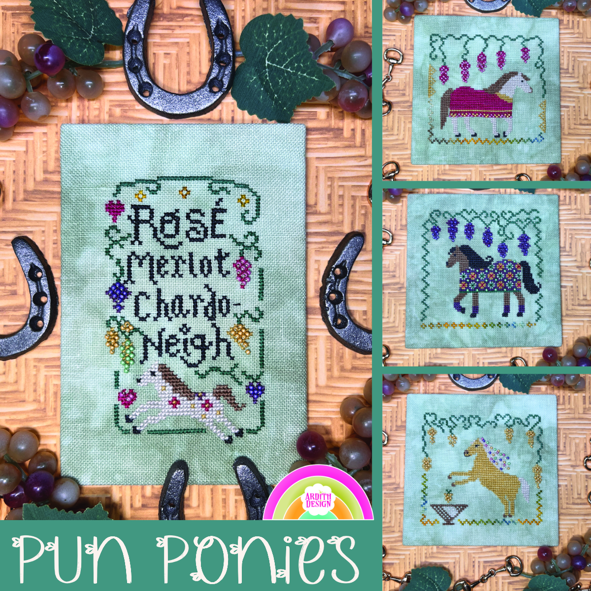 Pun Ponies - Cross Stitch Pattern