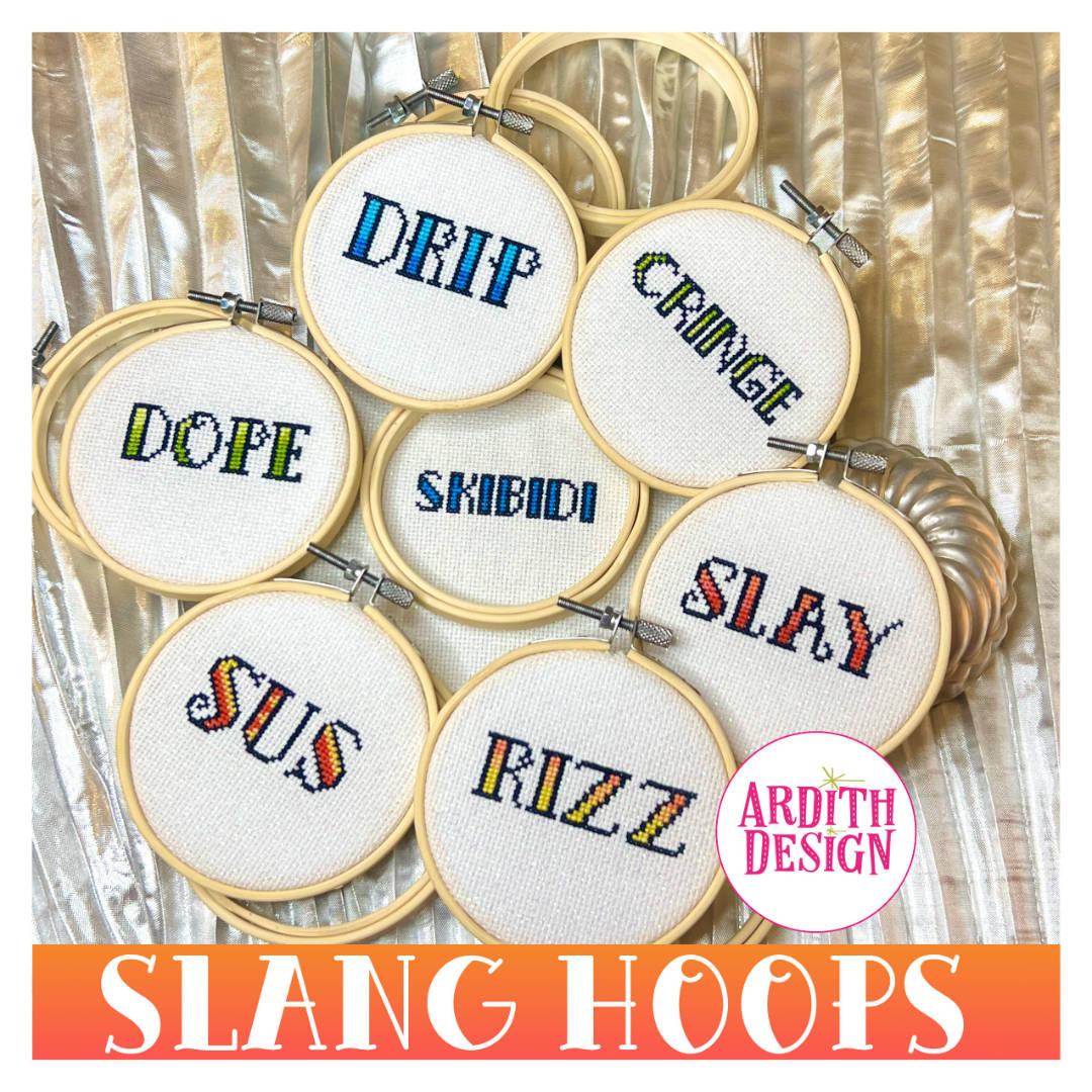 Slang Hoops - Cross Stitch Pattern