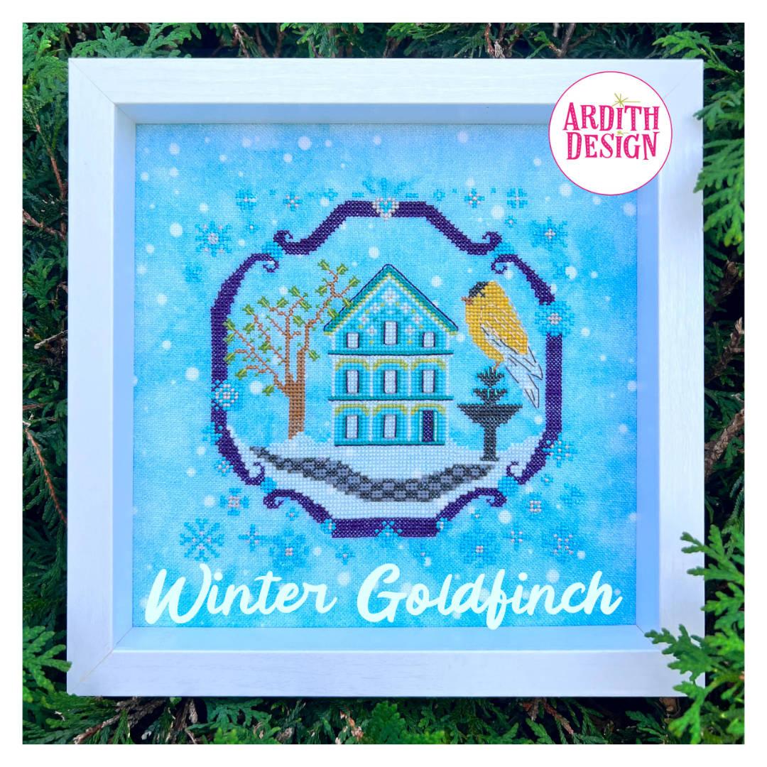 Winter Goldfinch - Cross Stitch Pattern