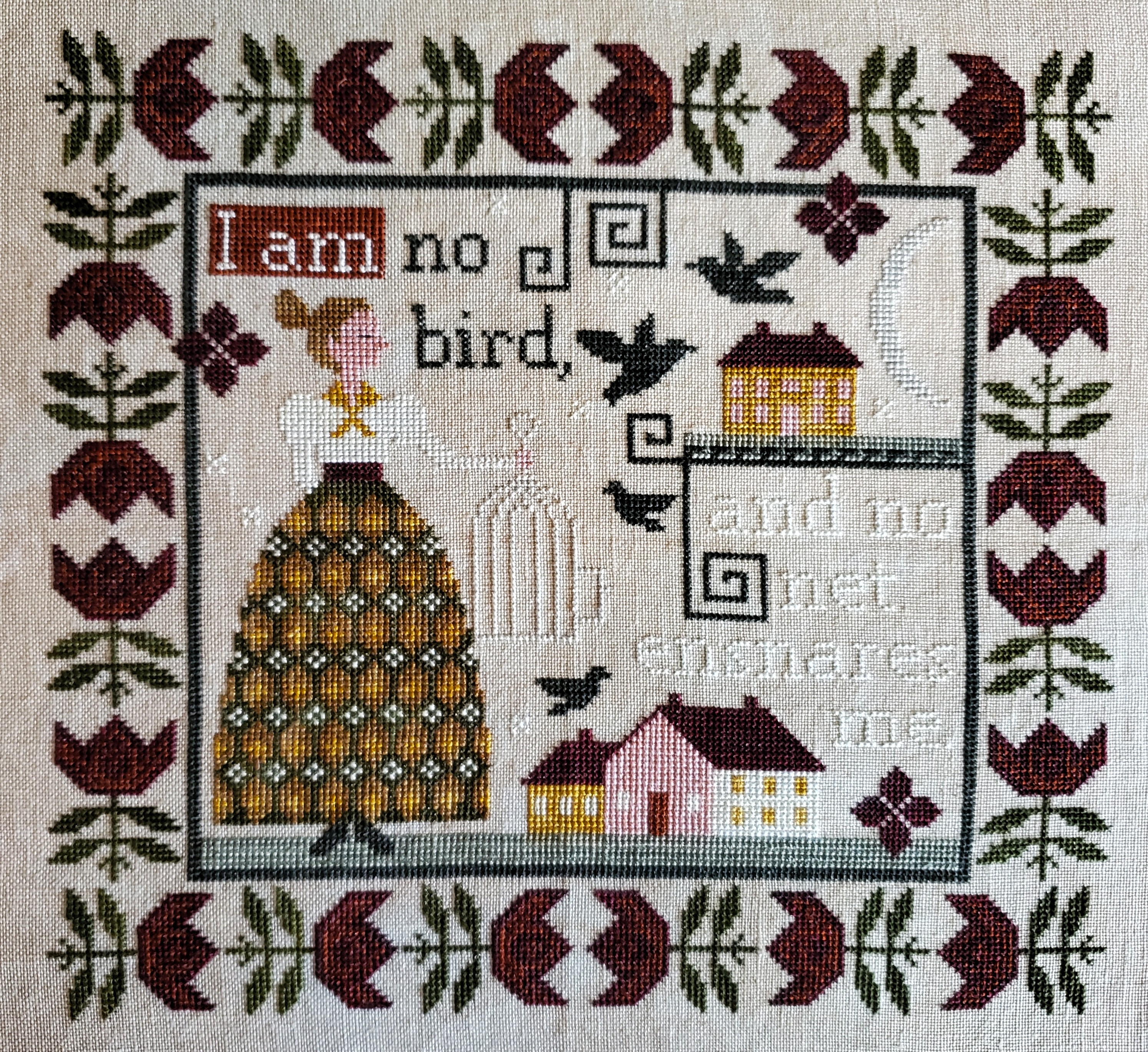 No Net Ensnares Me - Cross Stitch Pattern