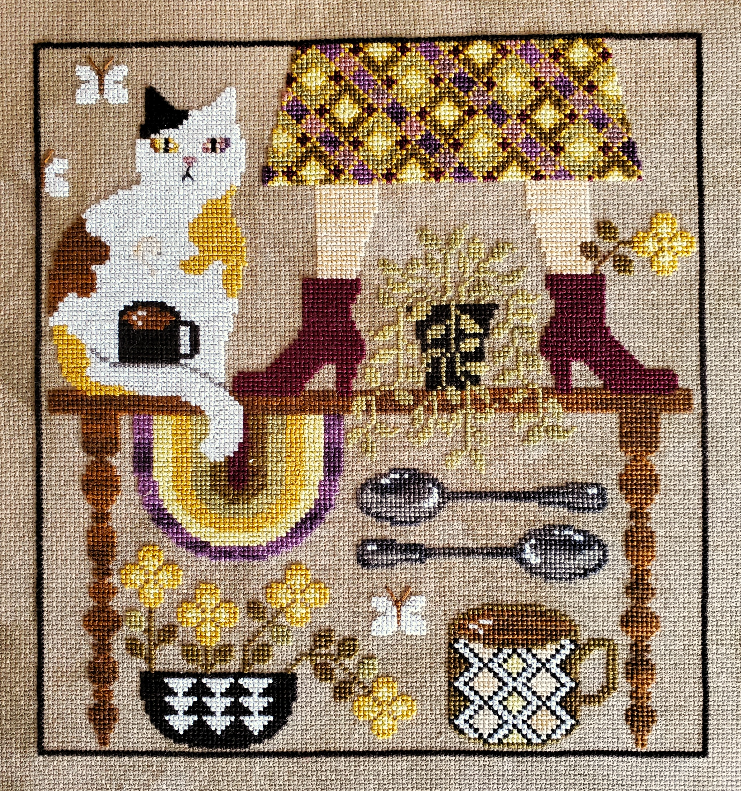 Cats & Cocoa - Cross Stitch Pattern