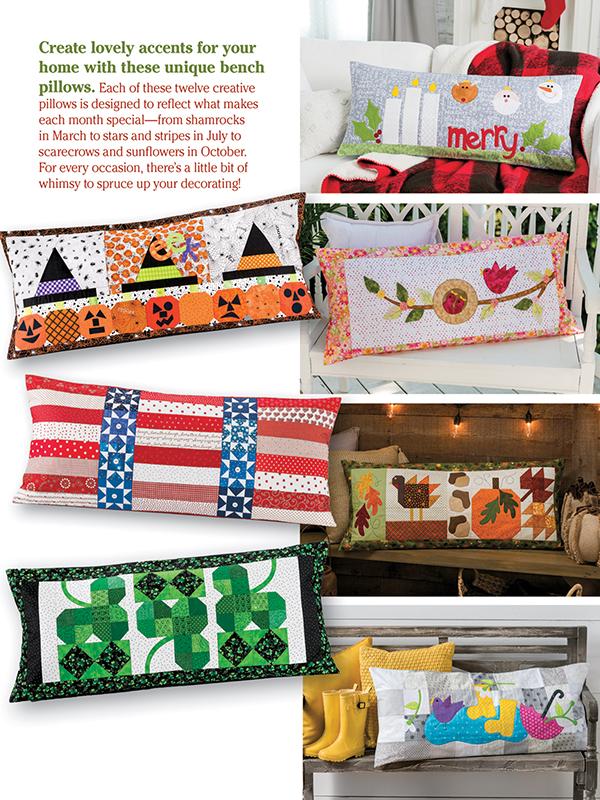 Bench Pillows For All Seasons - Quilt Pattern