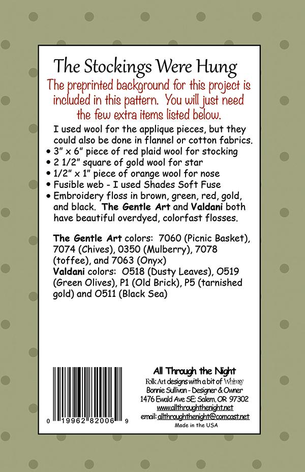 The Stockings Were Hung - Sewing Pattern