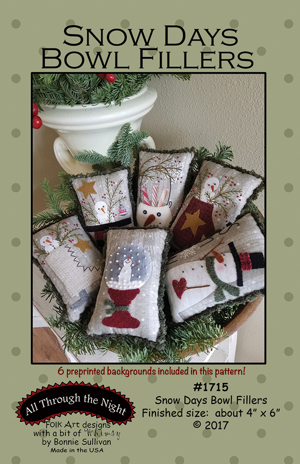 Snow Days Bowl Fillers - Sewing Pattern