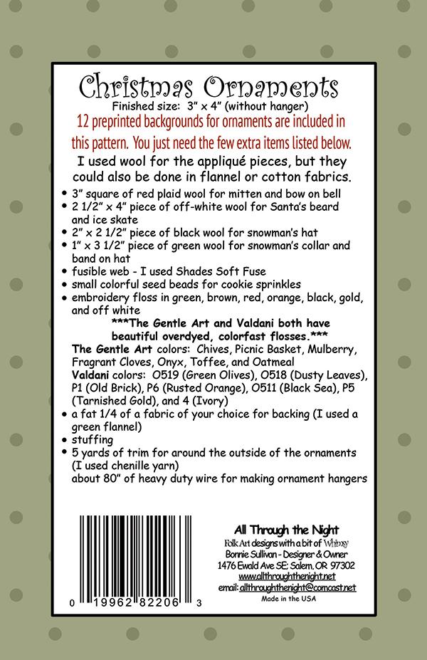 Christmas Ornaments - Sewing Pattern