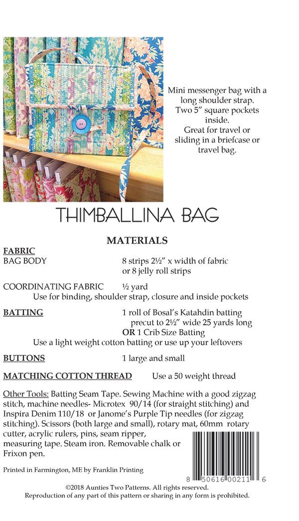Thimballina Bag - Quilt Pattern