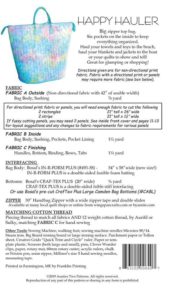 Happy Hauler - Quilt Pattern