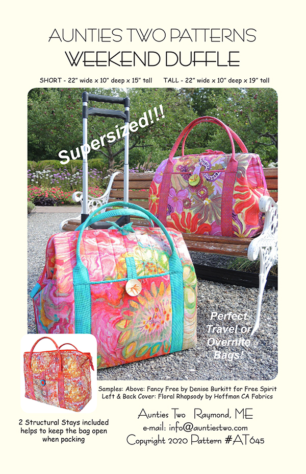 Weekend Duffle with Stays - Quilt Pattern