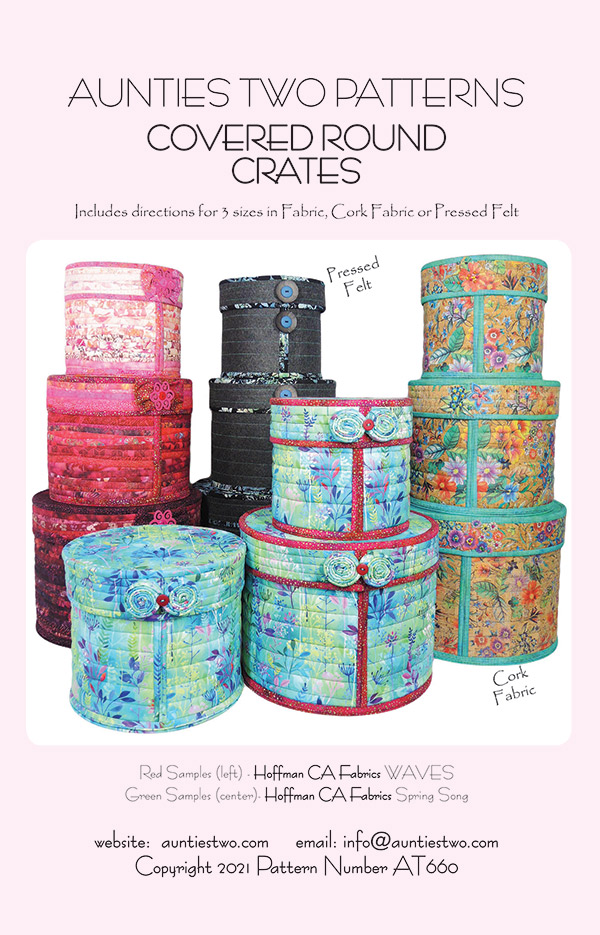Covered Round Crates - Sewing Pattern
