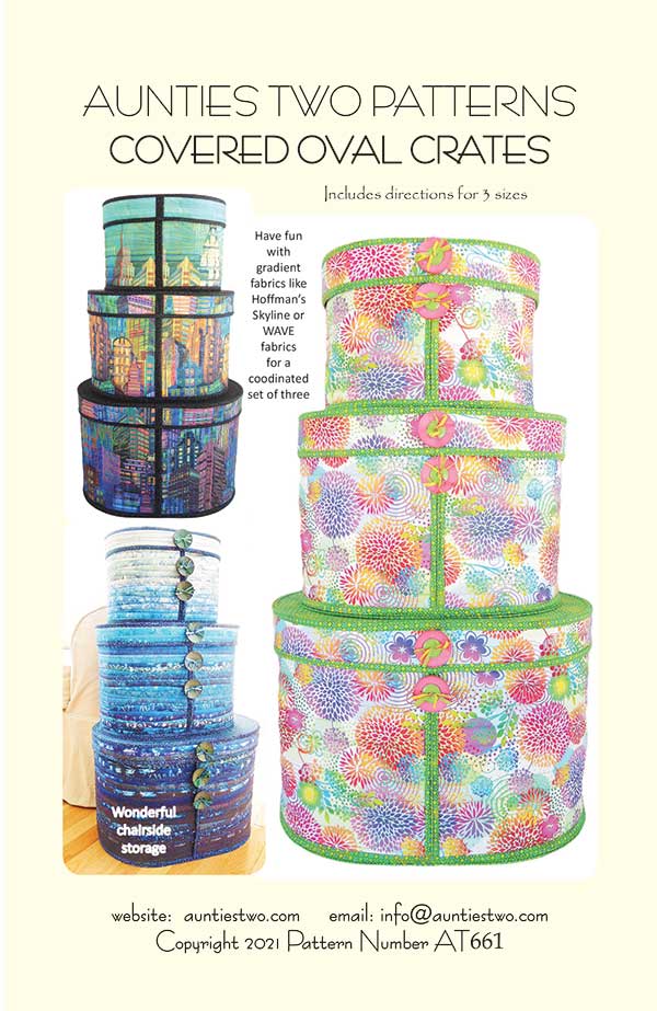 Covered Oval Crates - Quilt Pattern