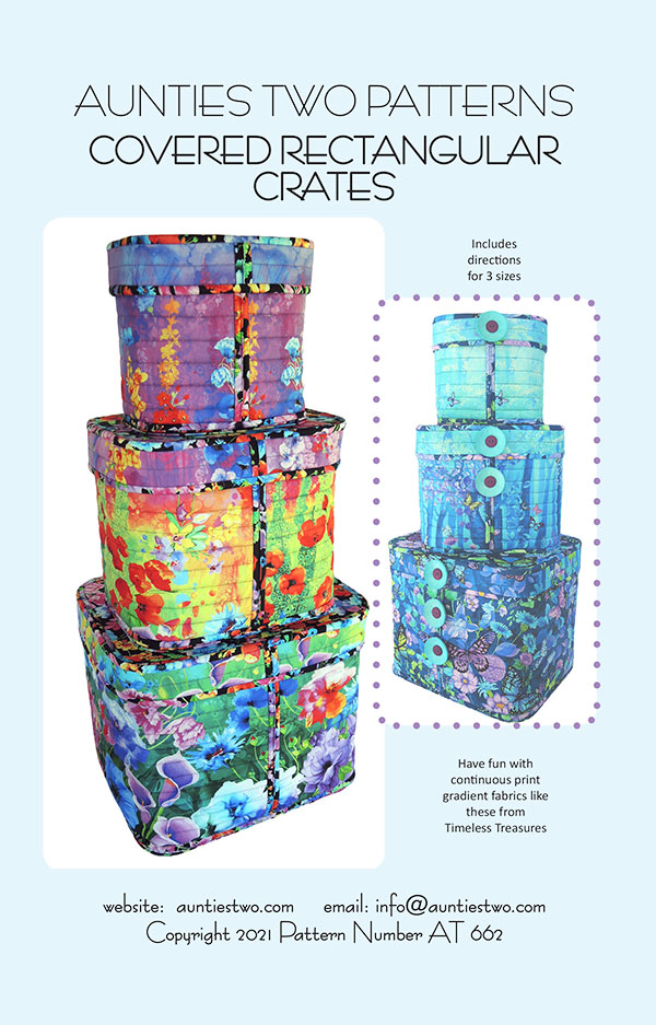 Covered Rectangular Crates - Quilt Pattern