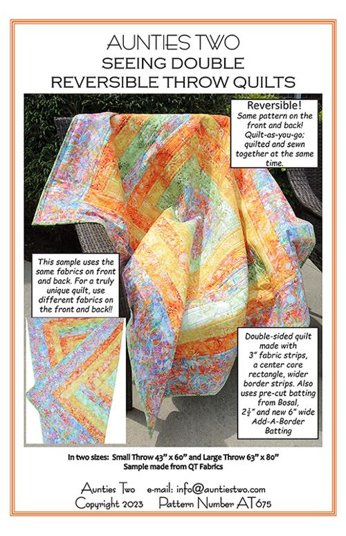 Seeing Double Reversible Throw - Quilt Pattern