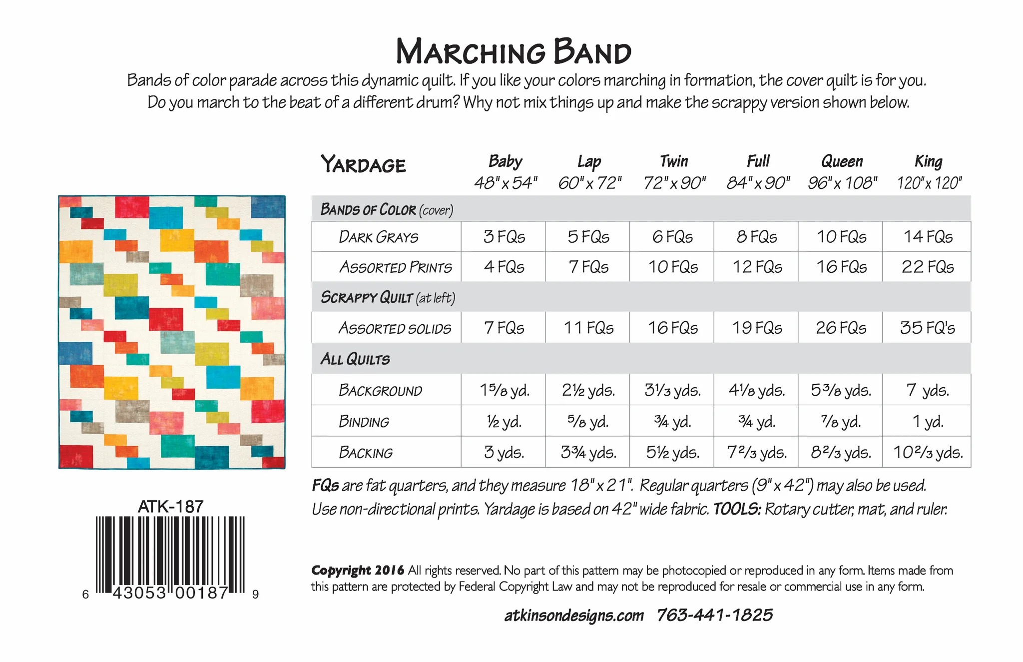 Marching Band - Quilt Pattern