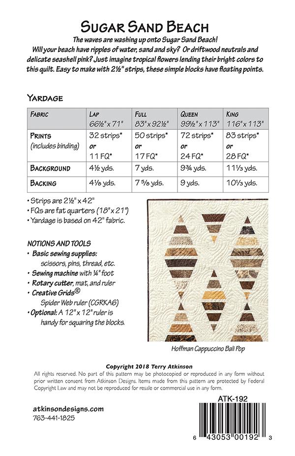 Sugar Sand Beach - Quilt Pattern