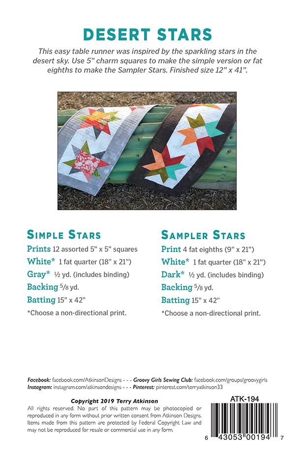 Desert Stars - Quilt Pattern