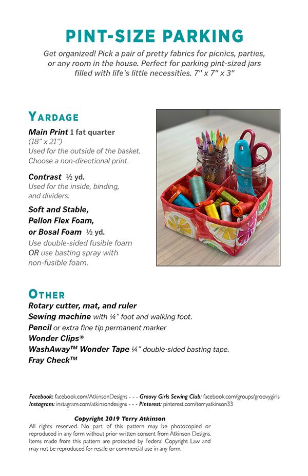 Pint Size Parking - Quilt Pattern