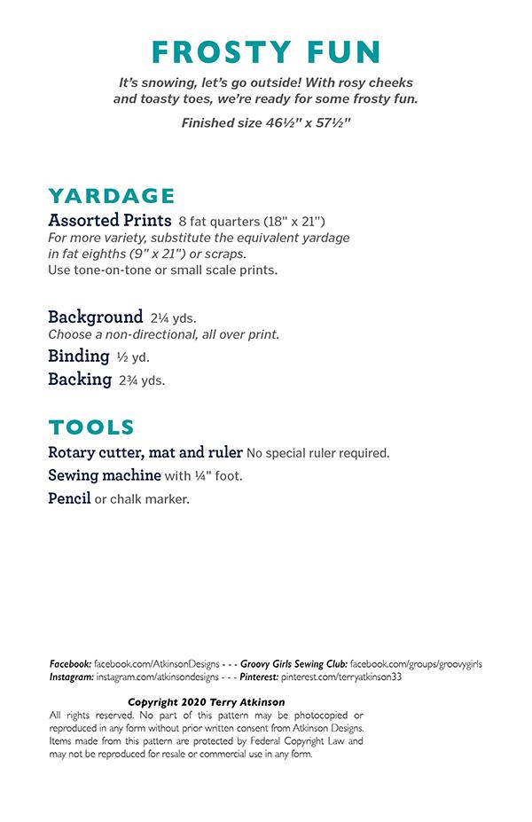 Frosty Fun - Quilt Pattern