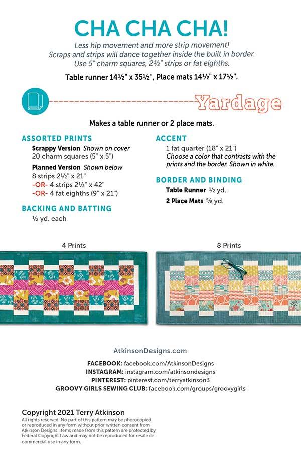 Cha Cha Cha - Quilt Pattern