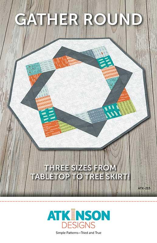 Gather Round - Quilt Pattern, zoomed in. Select this picture to zoom back out.