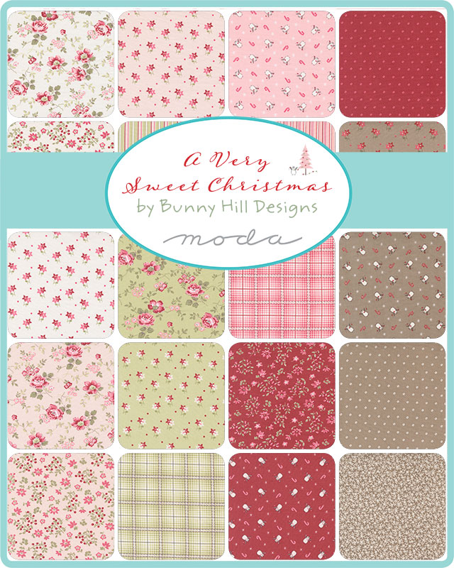 A Very Sweet Christmas Flowers - Blush - Quilt Fabric