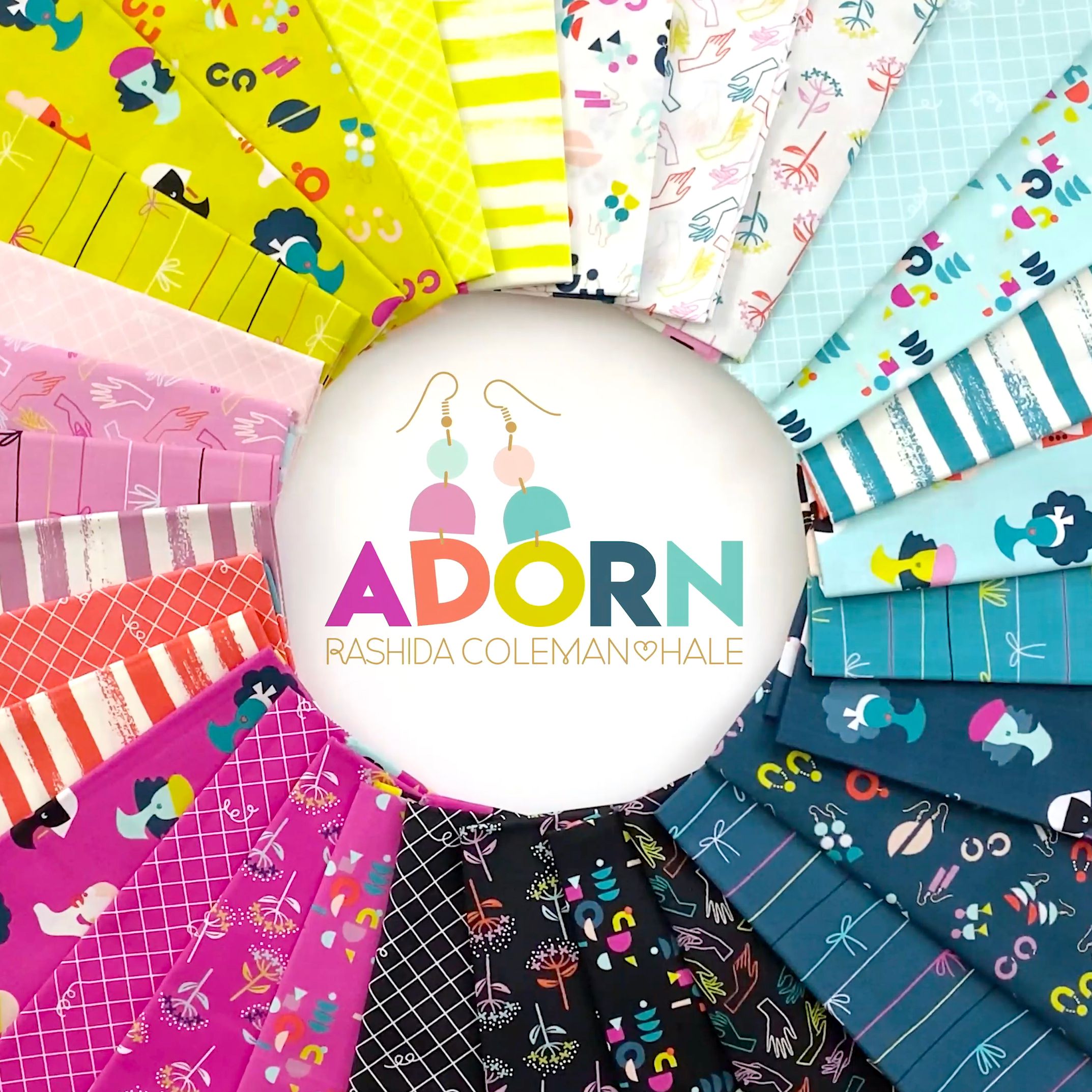 Adorn Linen Berry - Quilt Fabric