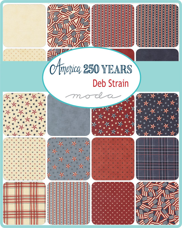 America 250 Years Blue - Quilt Panel