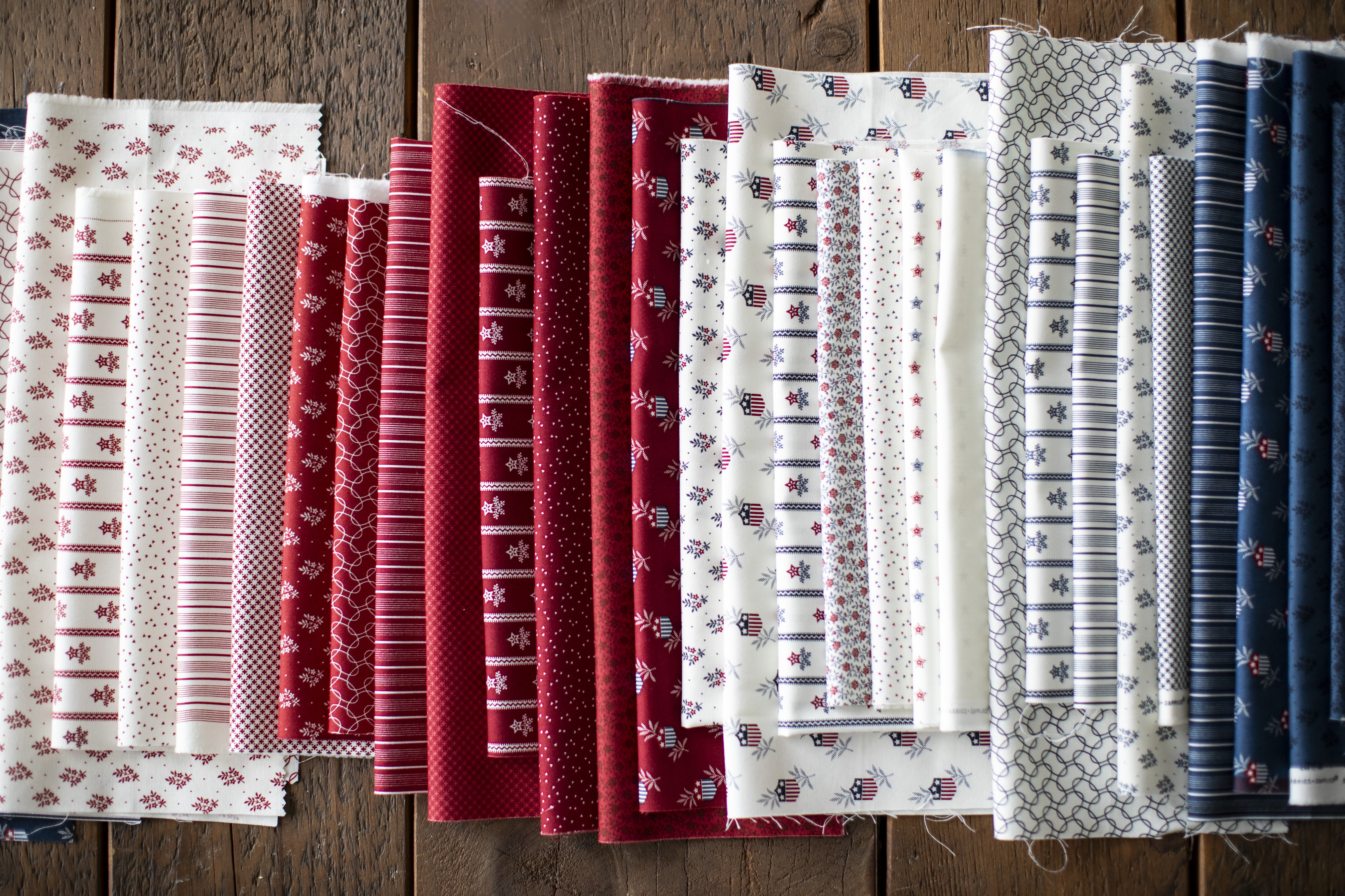 American Gatherings III Floral Crimson - Quilt Fabric