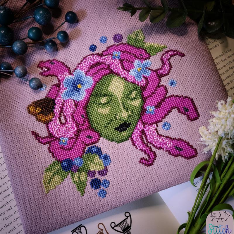 Medusa - Halloween Cross Stitch Pattern