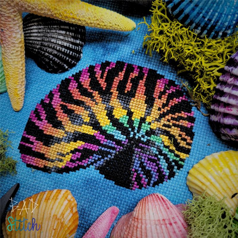 Rainbow Nautilus - Cross Stitch Pattern