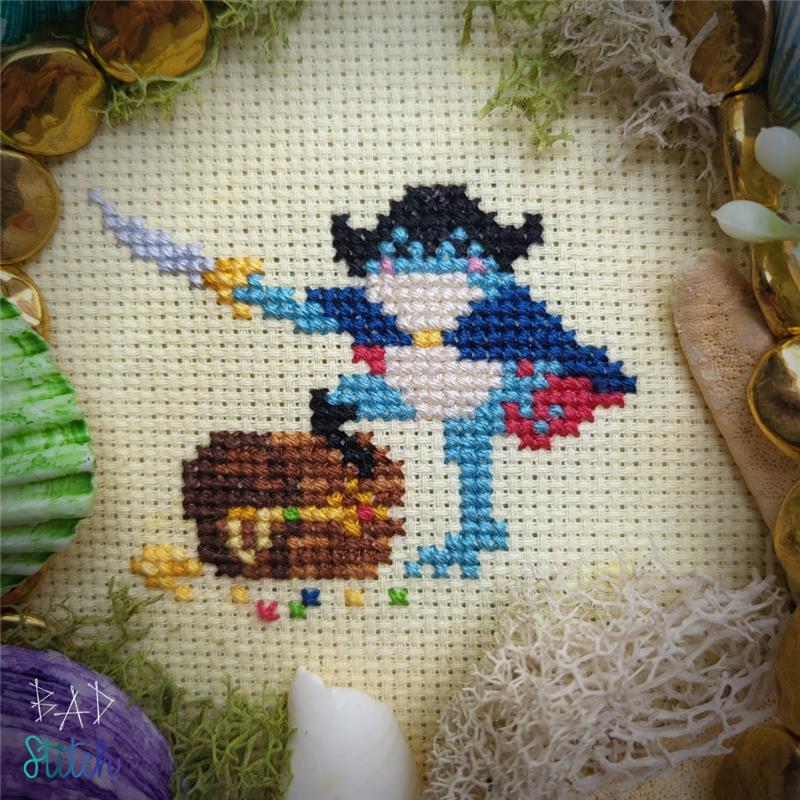 Captain Legs - Cross Stitch Pattern