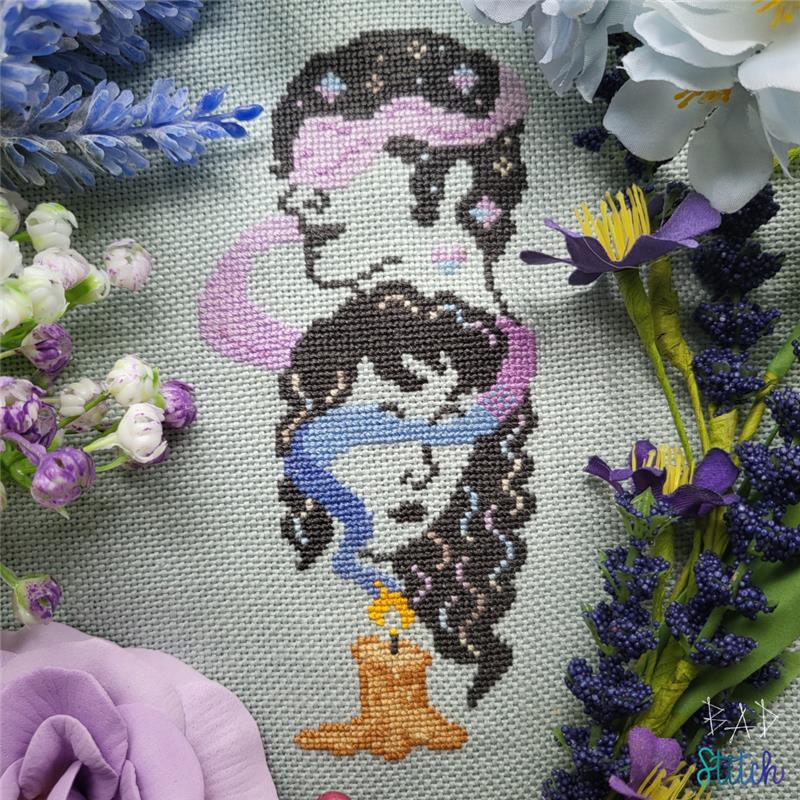 Eros and Psyche - Cross Stitch Pattern