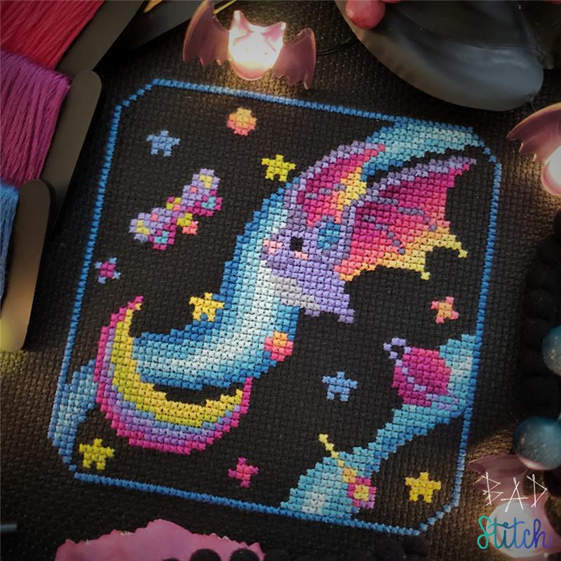 Neon Nocturne - Cross Stitch Pattern