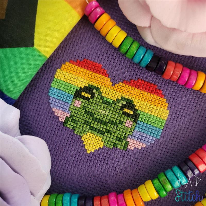 Froggo Loves You - Cross Stitch Pattern