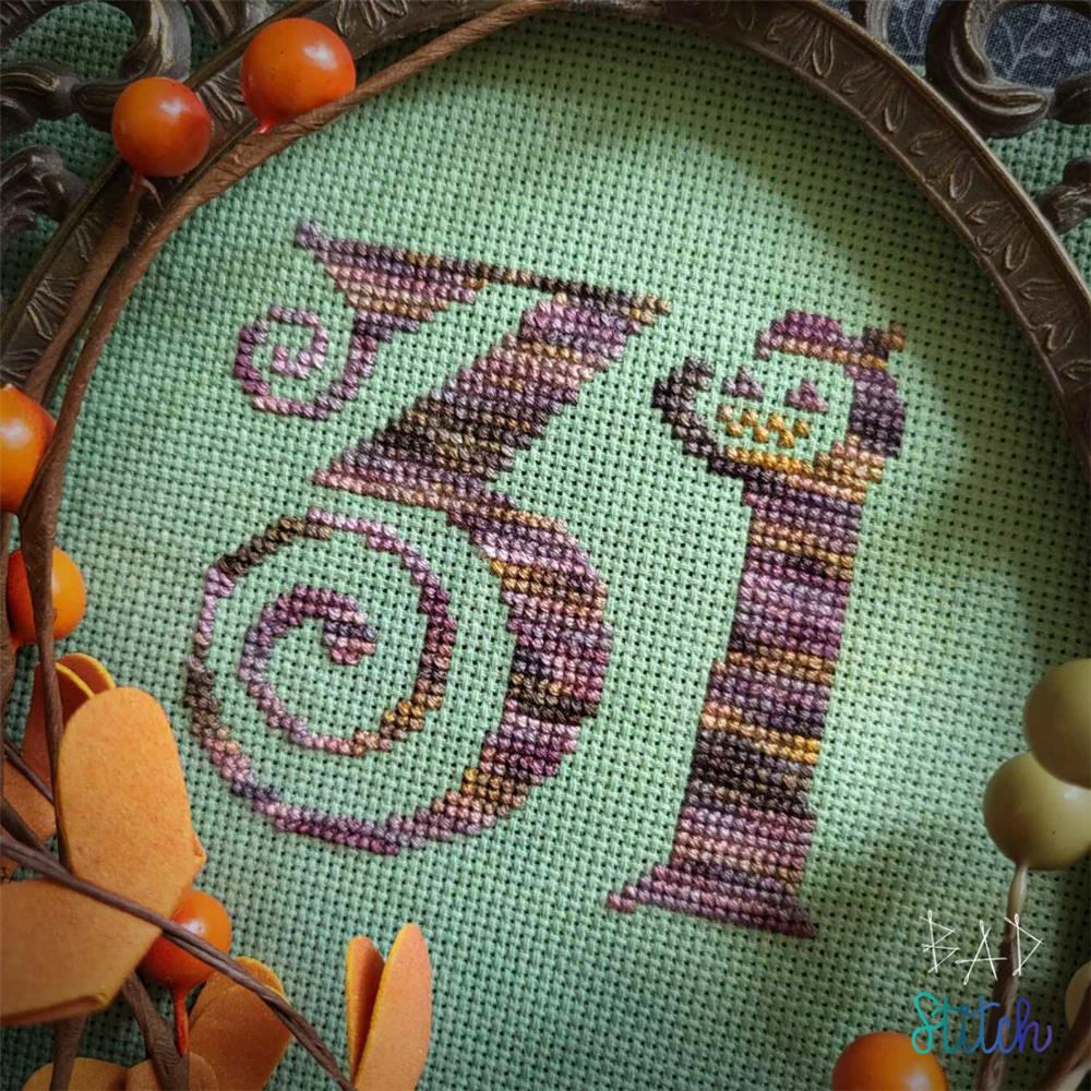 Thirty One Sampler - Halloween Cross Stitch Pattern