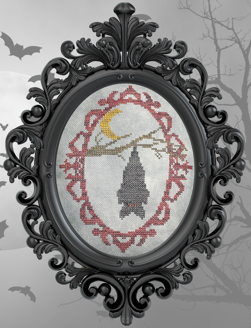 Wanna Hang - Halloween Cross Stitch Pattern