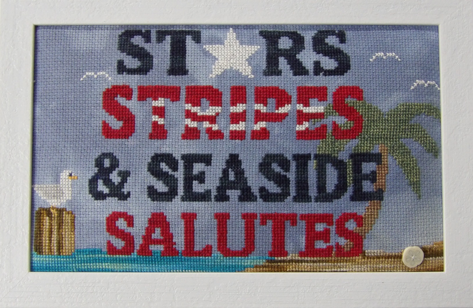 Seaside Salute - Patriotic Cross Stitch Pattern