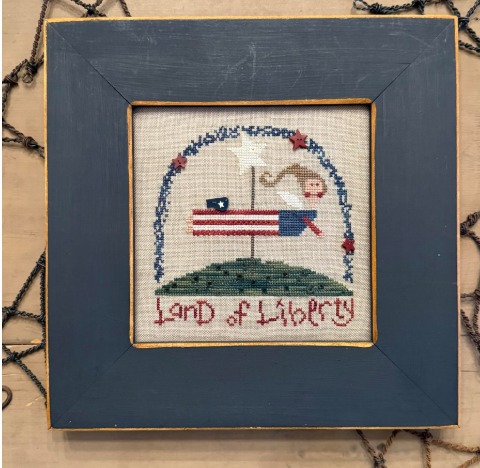 Americana Angel - Patriotic Cross Stitch Pattern