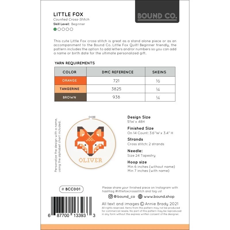 Little Fox - Cross Stitch Pattern