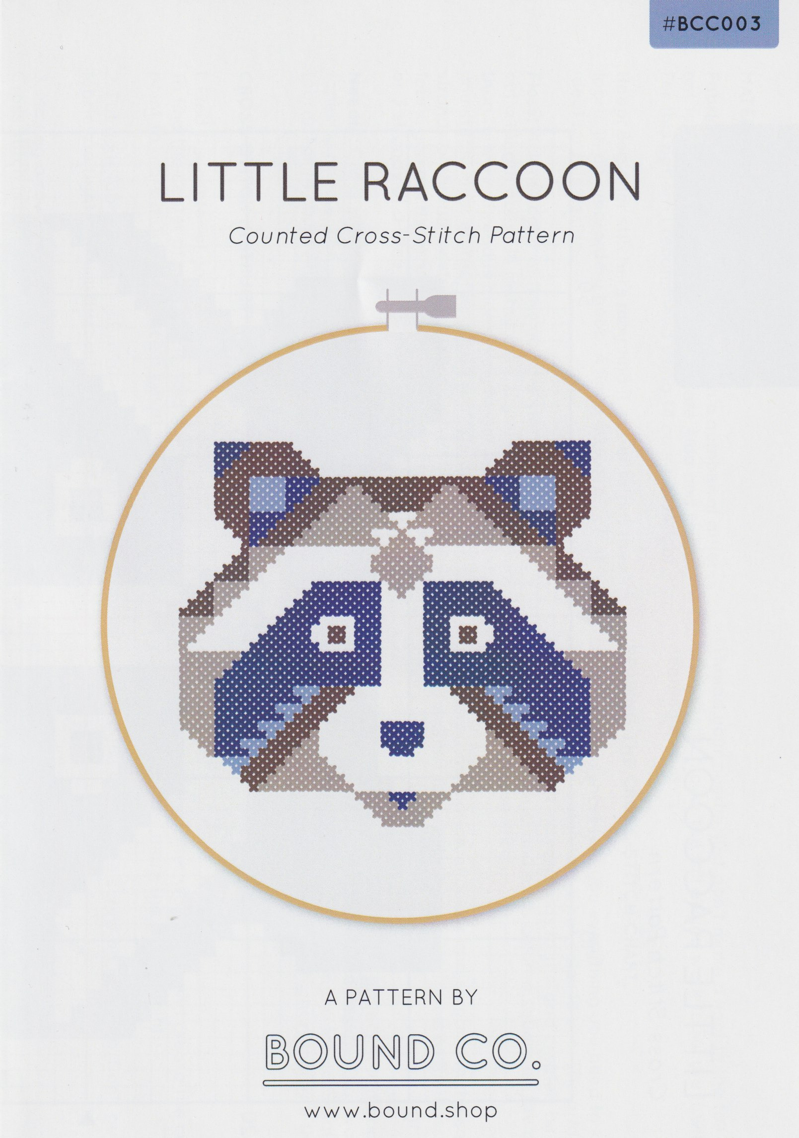 Little Raccoon - Cross Stitch Pattern