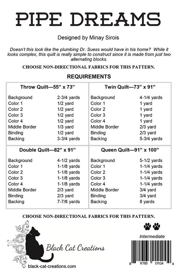 Pipe Dreams - Quilt Pattern
