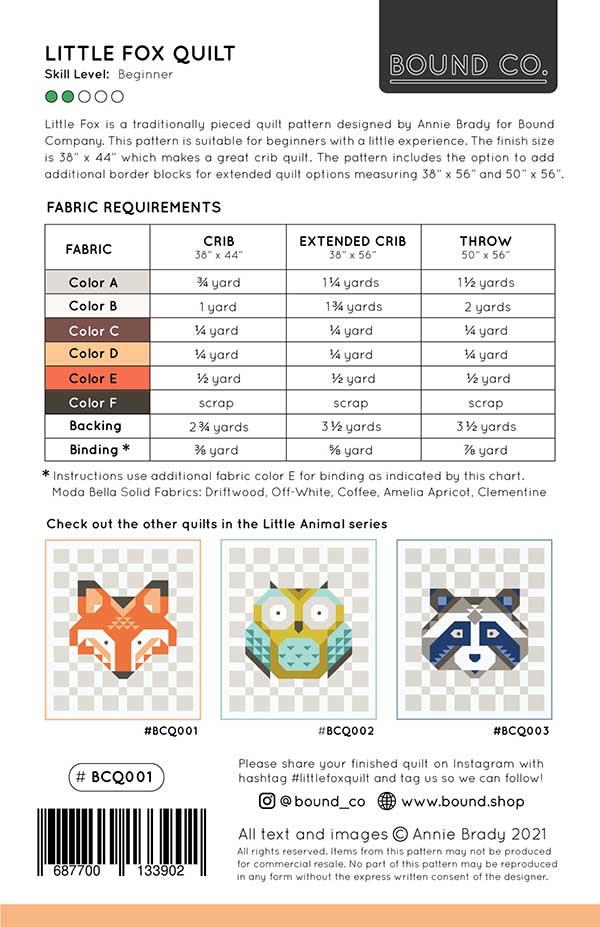 Little Fox - Quilt Pattern