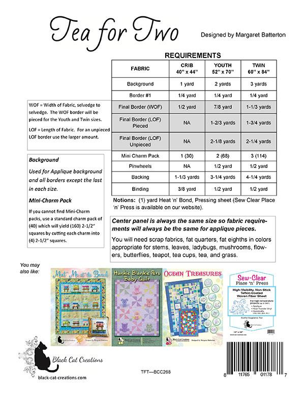 Tea For Two - Quilt Pattern