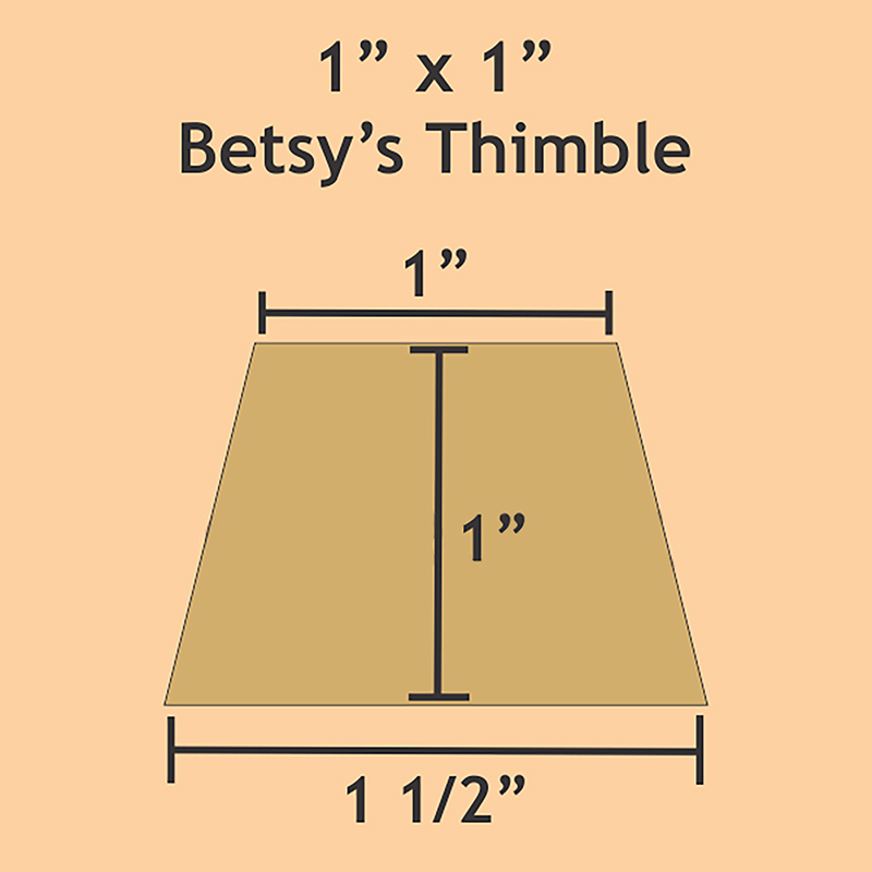 Thimble 1" x 1" Papers for English Paper Piecing