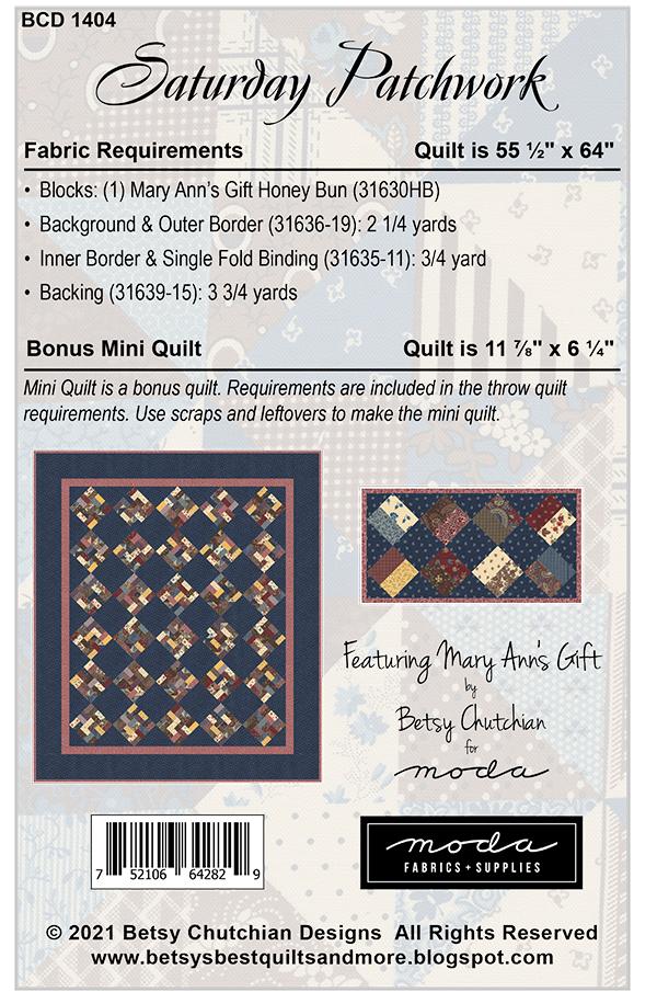 Saturday Patchwork - Quilt Pattern