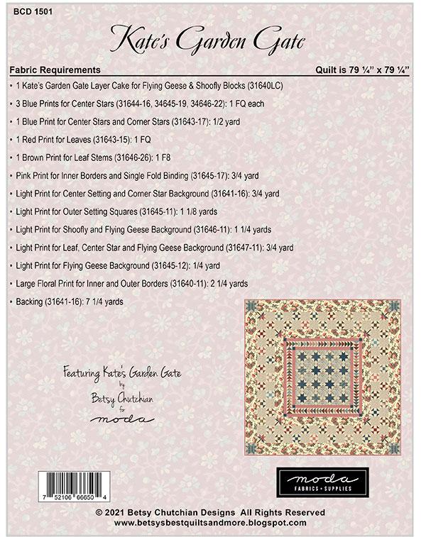 Kate's Garden Gate - Quilt Pattern
