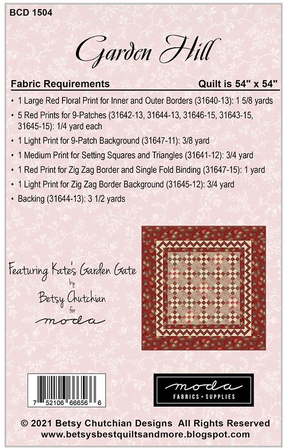 Garden Hill - Quilt Pattern