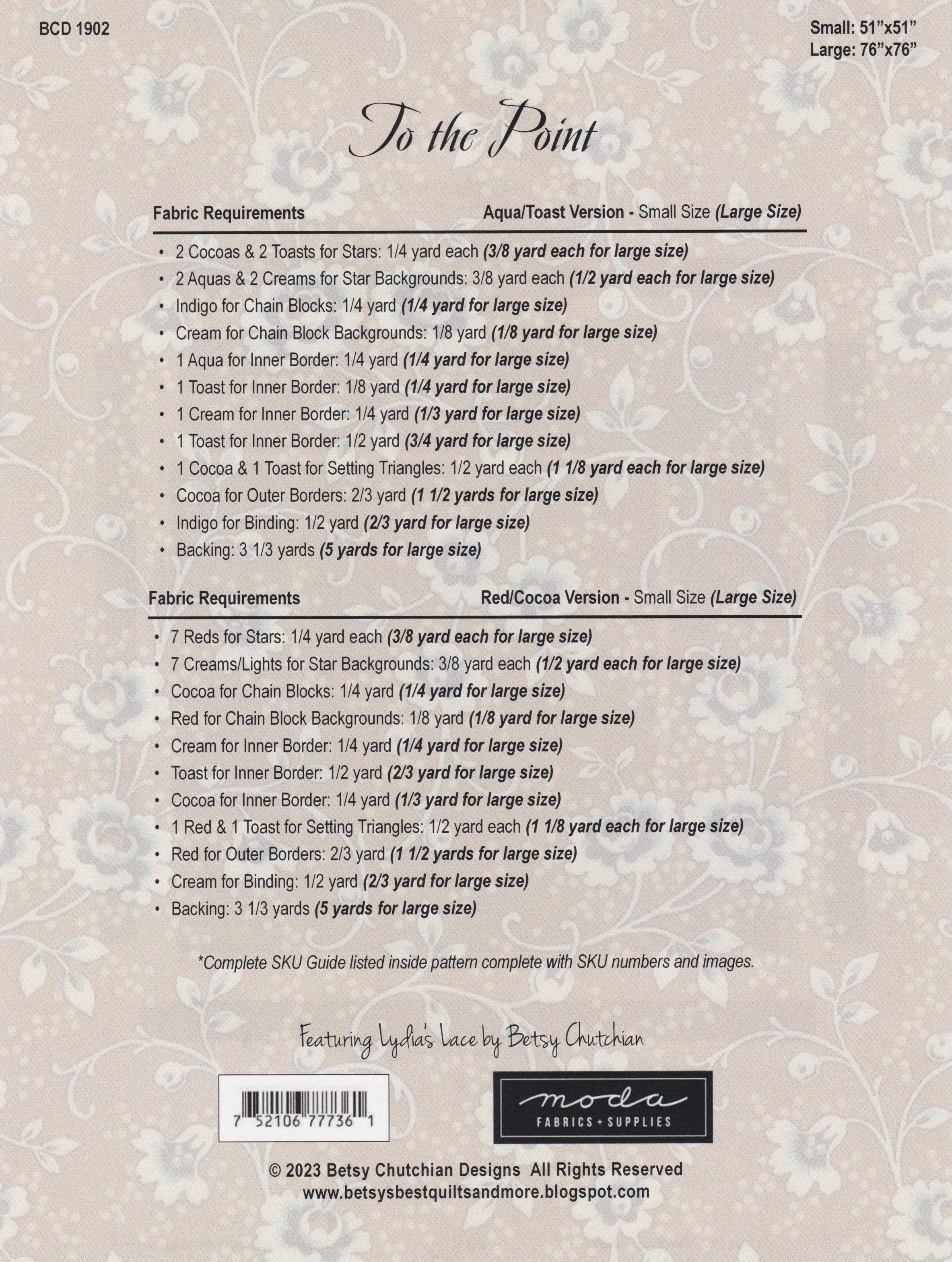 To the Point - Quilt Pattern