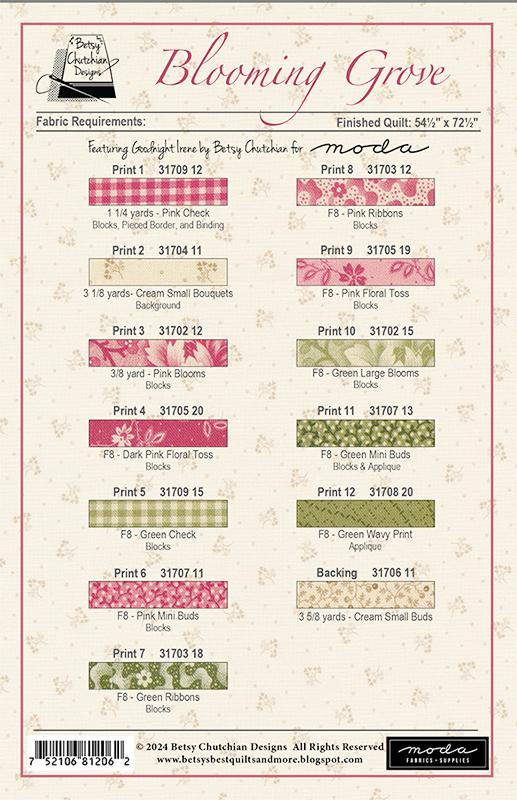 Blooming Grove  - Quilt Pattern